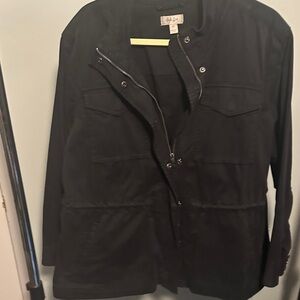 Style & Co. Charcoal Utility Jacket